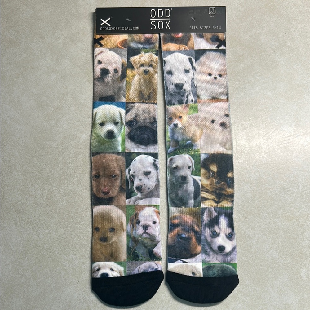Dog Print Socks - Multicolor